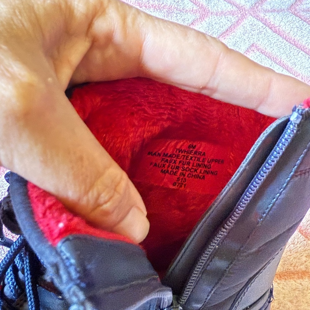 Tommy Hilfiger Kids' Navy and Red Rain Boots - Picture 11 of 13